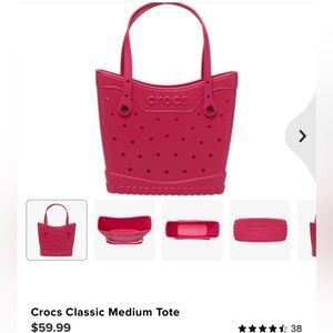 CROCS Dragon Fruit MediumTote Bag